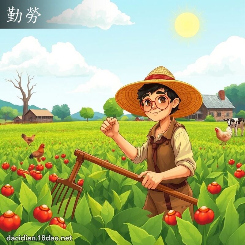 勤勞 - 國語大辭典配圖