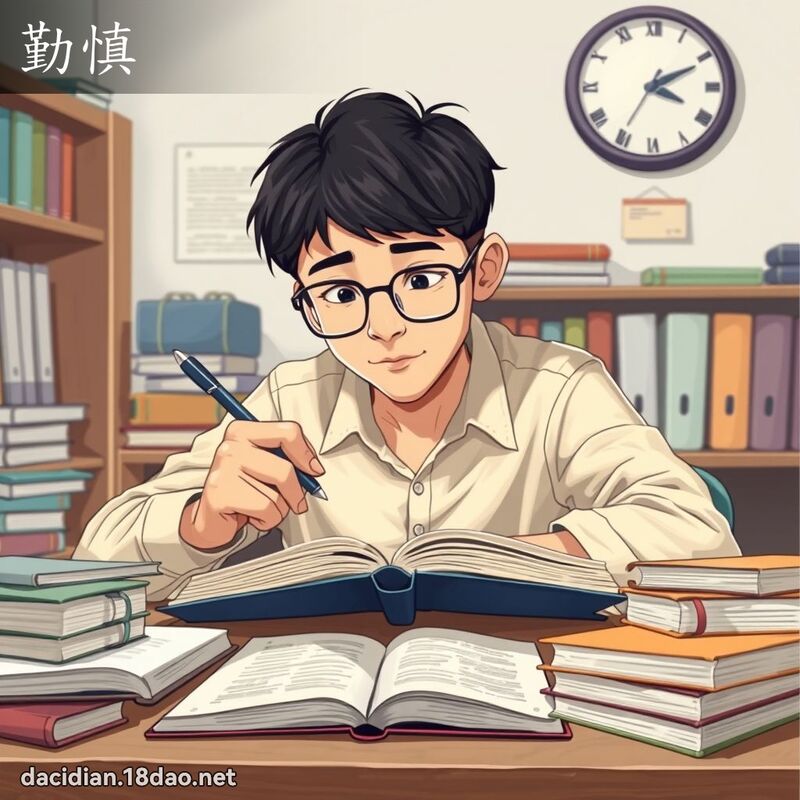 勤慎 - 國語大辭典配圖