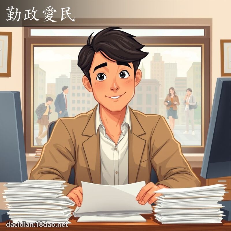 勤政愛民 - 國語大辭典配圖