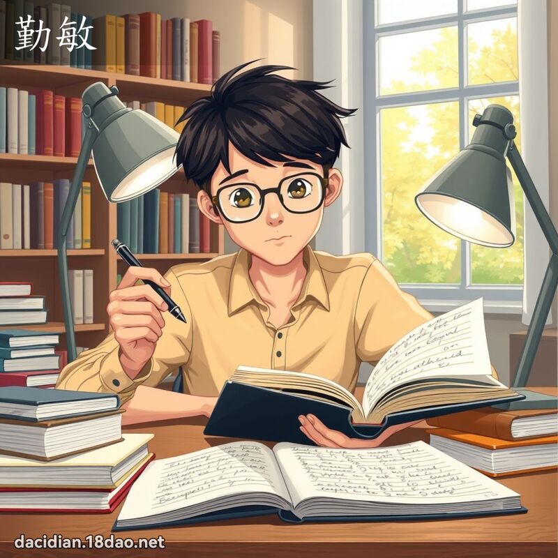 勤敏 - 國語大辭典配圖