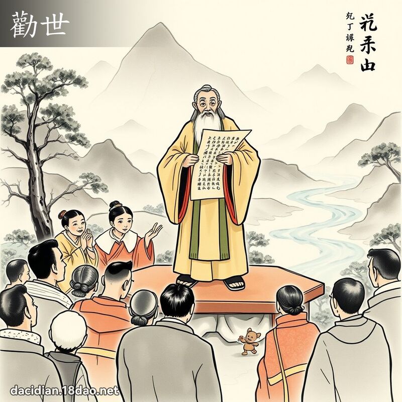 勸世 - 國語大辭典配圖