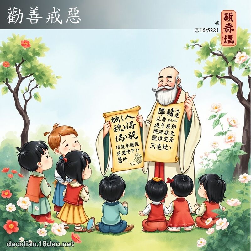 勸善戒惡 - 國語大辭典配圖
