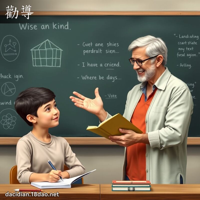 劝导 - 国语大辞典配图