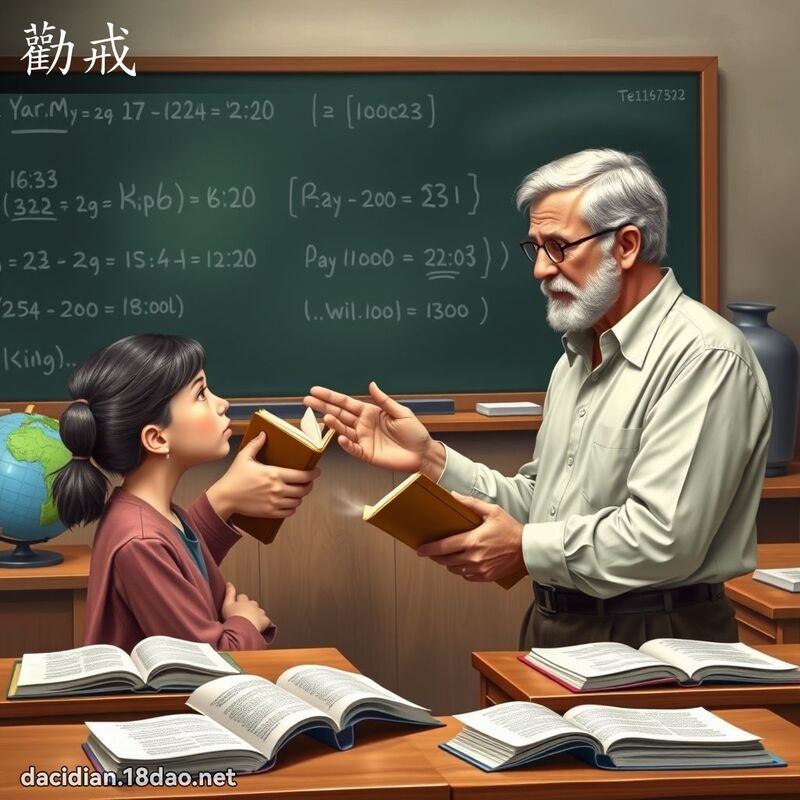 勸戒 - 國語大辭典配圖