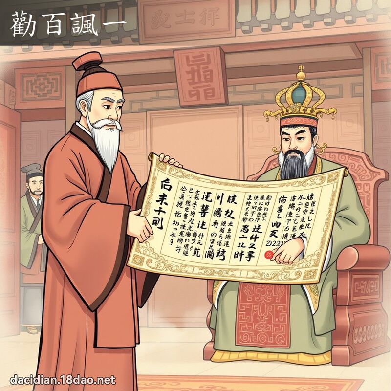 勸百諷一 - 國語大辭典配圖