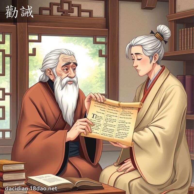 勸誡 - 國語大辭典配圖