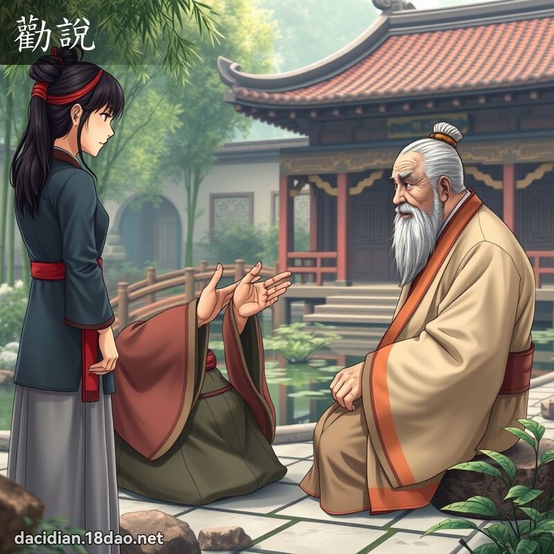 勸說 - 國語大辭典配圖
