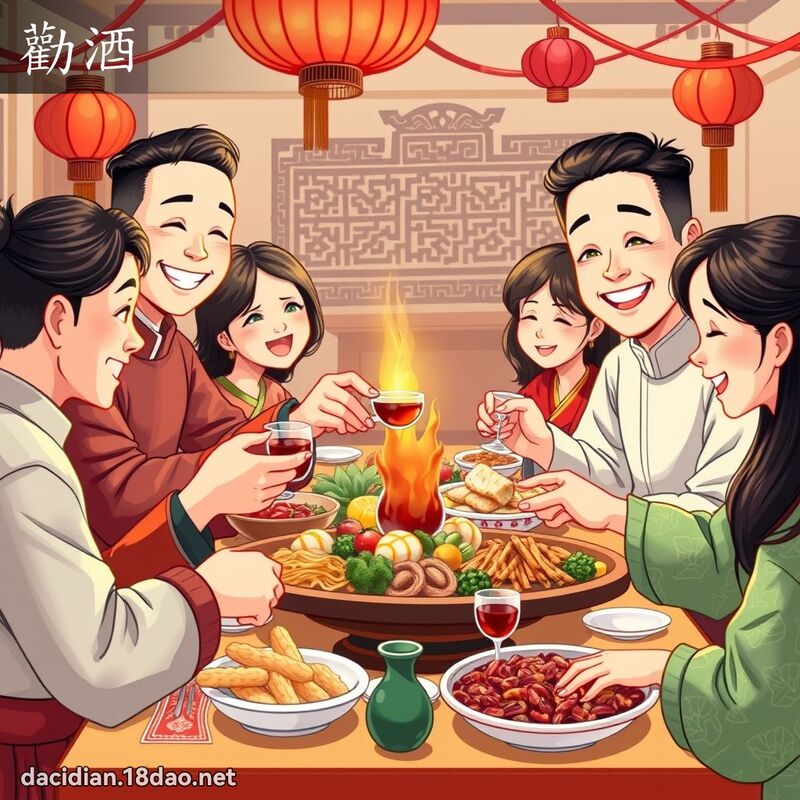 勸酒 - 國語大辭典配圖