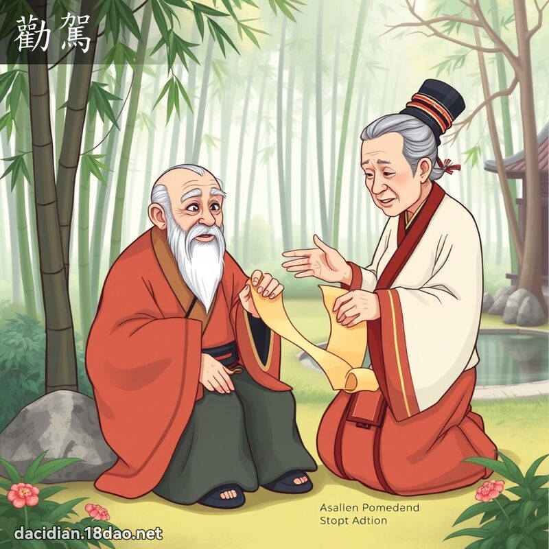 勸駕 - 國語大辭典配圖