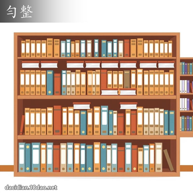 勻整 - 國語大辭典配圖