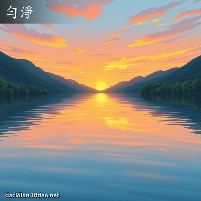 勻淨 - 國語大辭典配圖