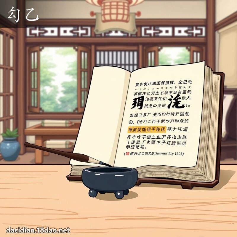勾乙 - 国语大辞典配图