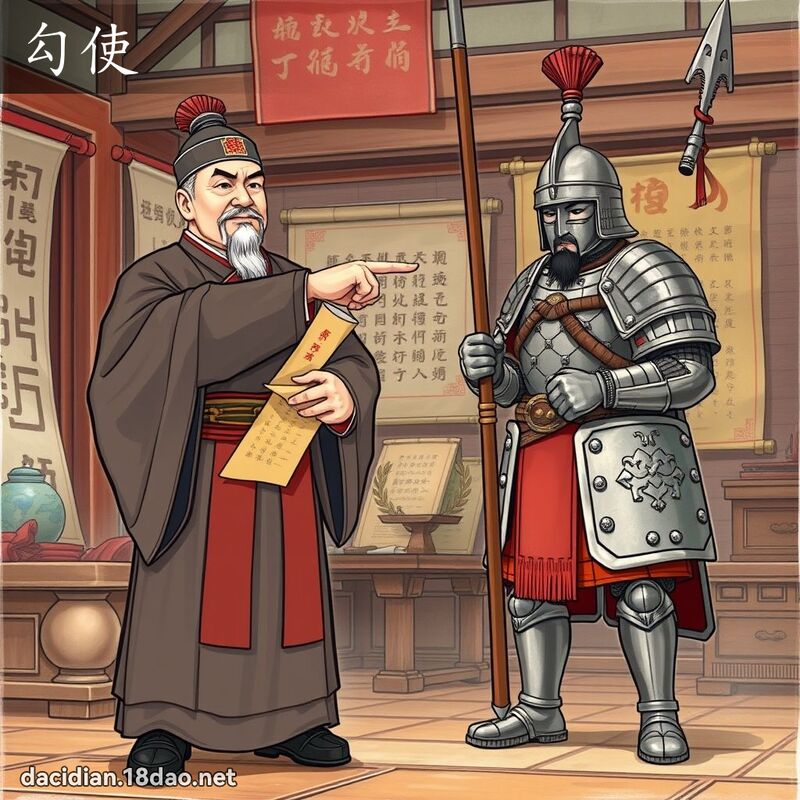 勾使 - 国语大辞典配图