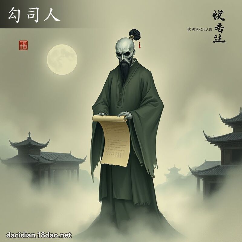 勾司人 - 国语大辞典配图