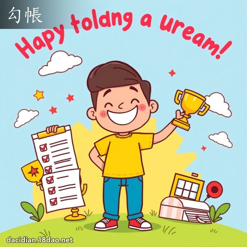 勾帳 - 國語大辭典配圖