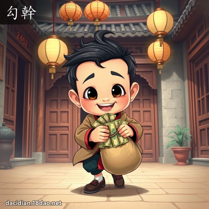 勾干 - 国语大辞典配图
