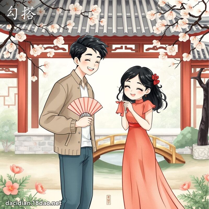 勾搭 - 國語大辭典配圖