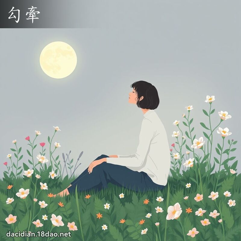 勾牵 - 国语大辞典配图