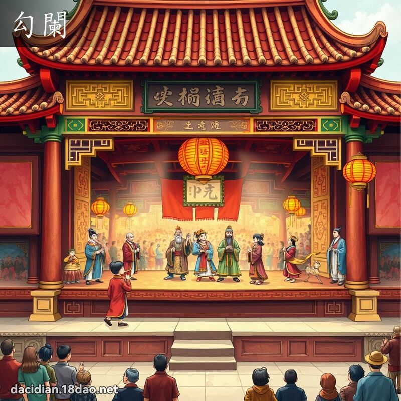 勾阑 - 国语大辞典配图