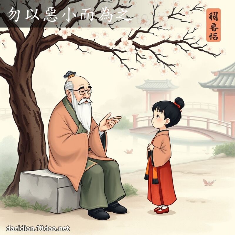 勿以惡小而為之 - 國語大辭典配圖