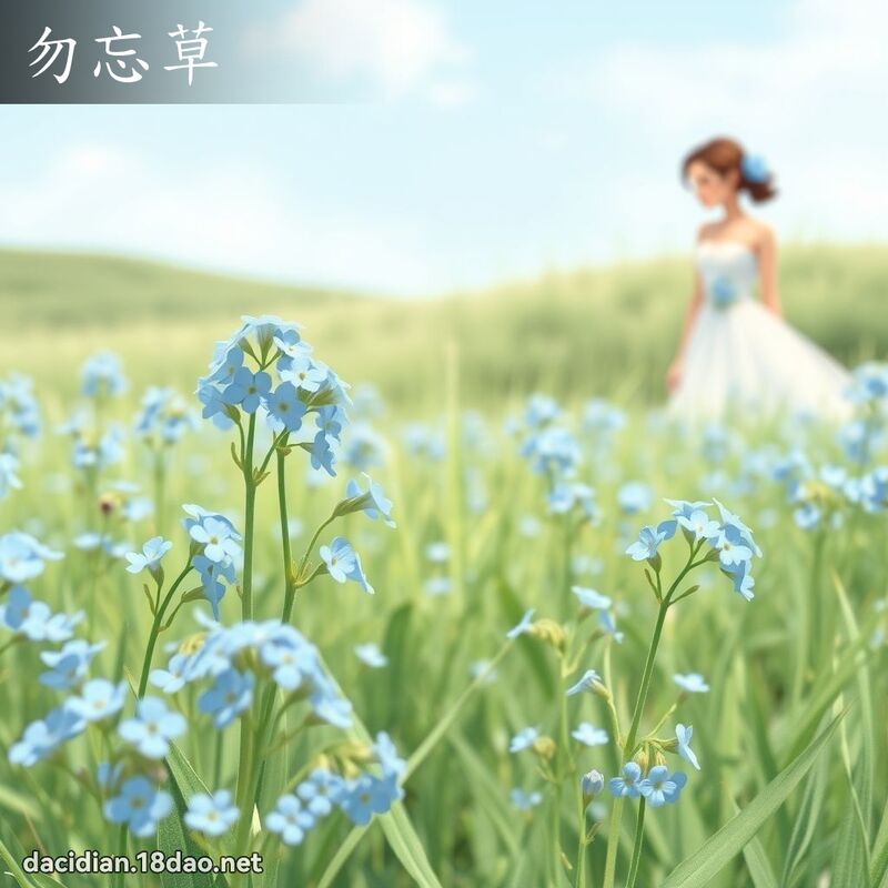 勿忘草 - 國語大辭典配圖