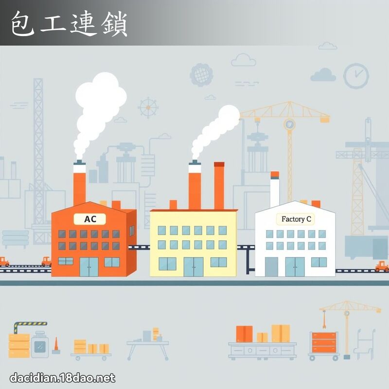 包工連鎖 - 國語大辭典配圖