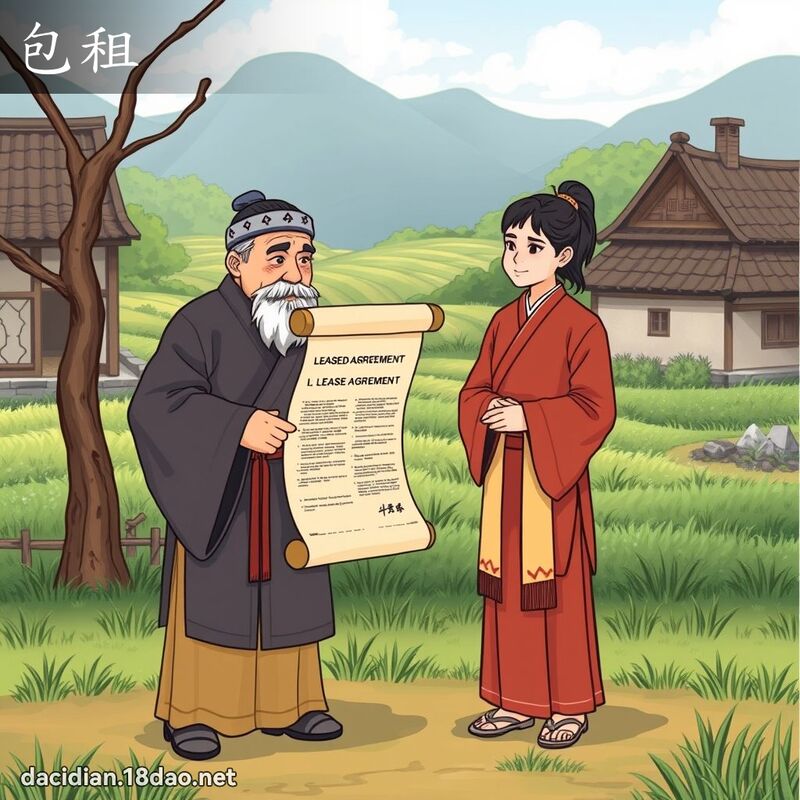 包租 - 国语大辞典配图