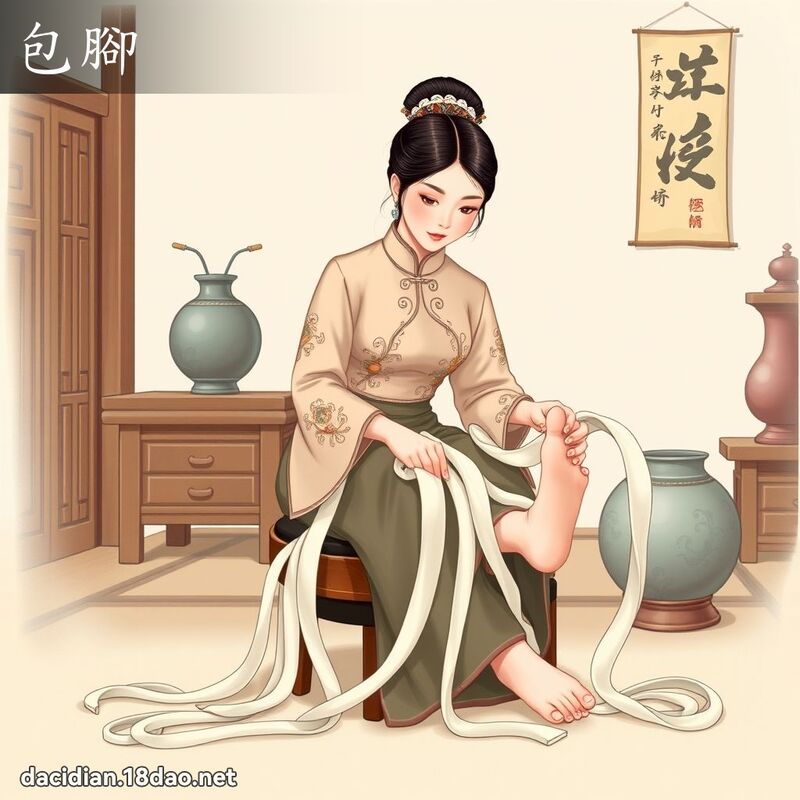 包腳 - 國語大辭典配圖