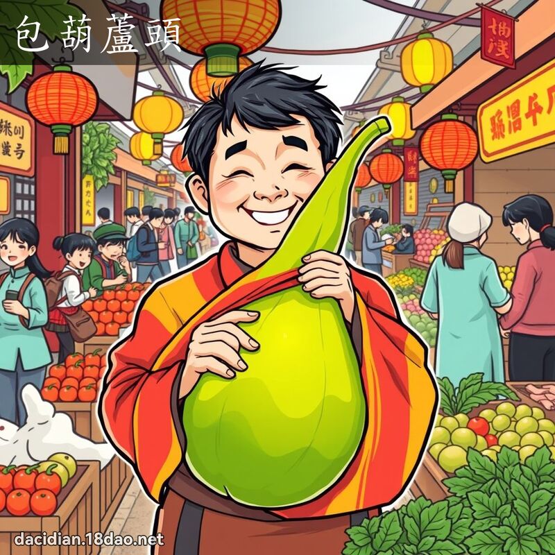 包葫芦头 - 国语大辞典配图