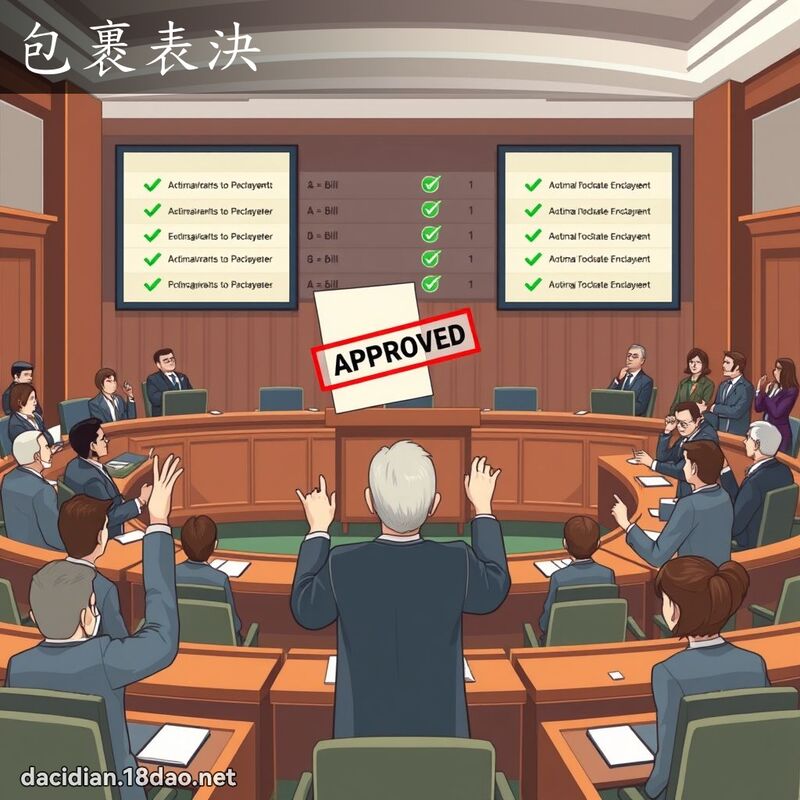 包裹表决 - 国语大辞典配图