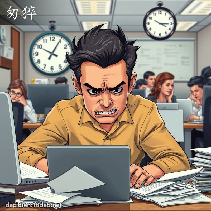 匆猝 - 國語大辭典配圖