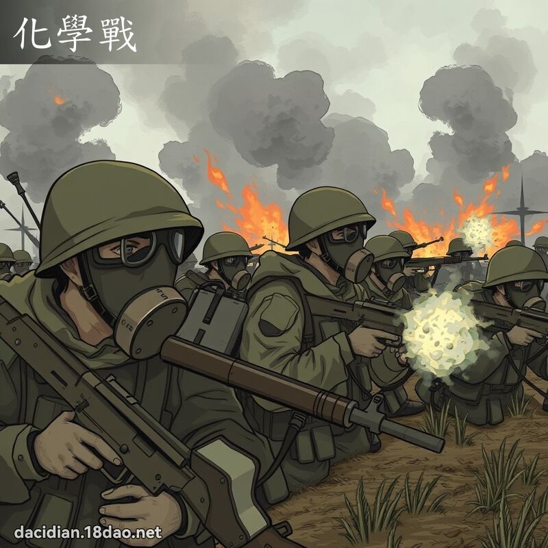 化學戰 - 國語大辭典配圖