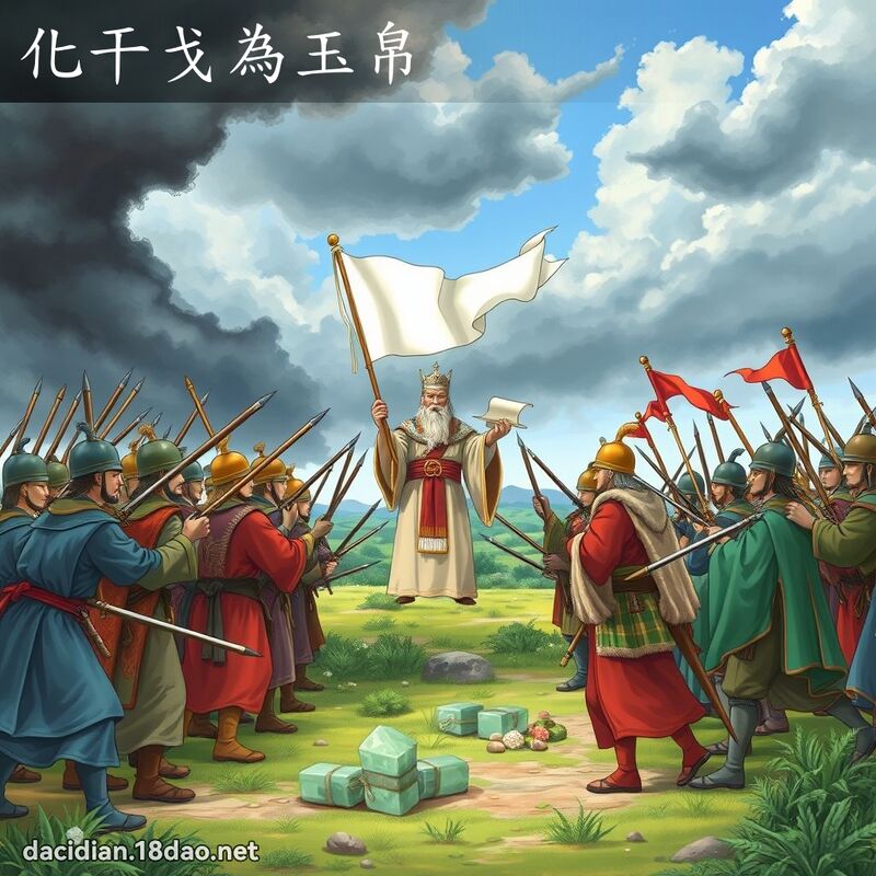 化干戈为玉帛 - 国语大辞典配图