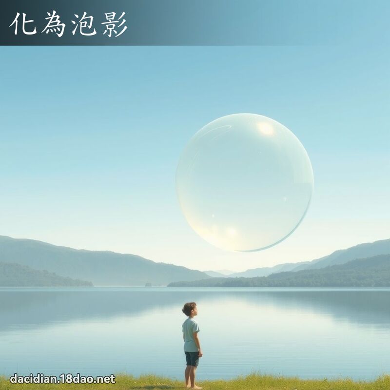 化為泡影 - 國語大辭典配圖