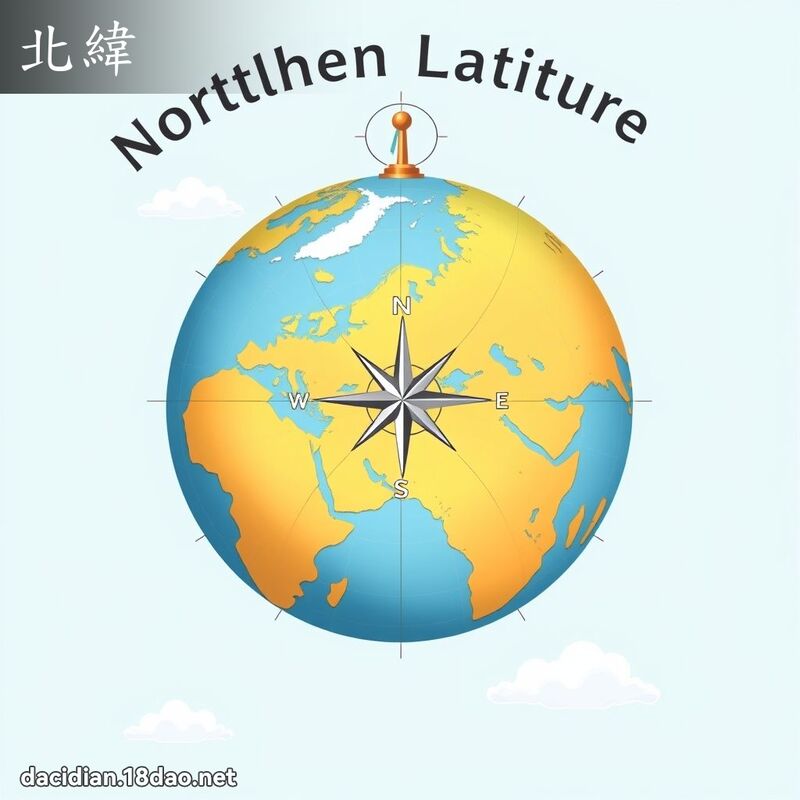 北緯 - 國語大辭典配圖