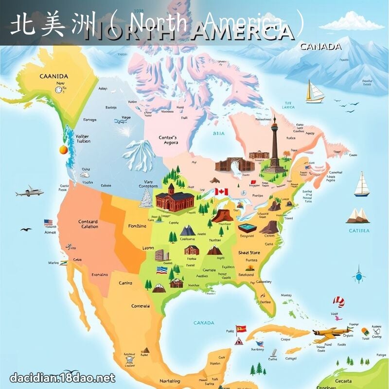 北美洲（North America） - 国语大辞典配图