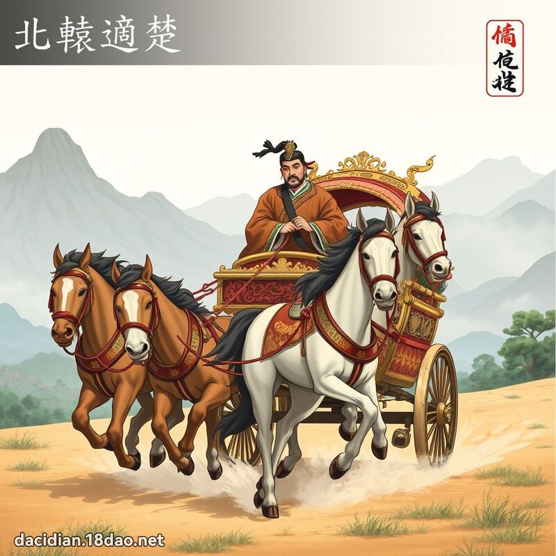 北轅適楚 - 國語大辭典配圖