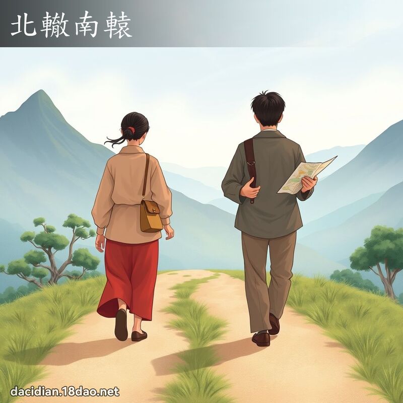 北轍南轅 - 國語大辭典配圖