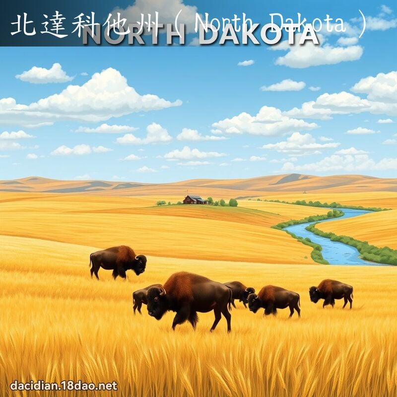 北达科他州（North Dakota） - 国语大辞典配图