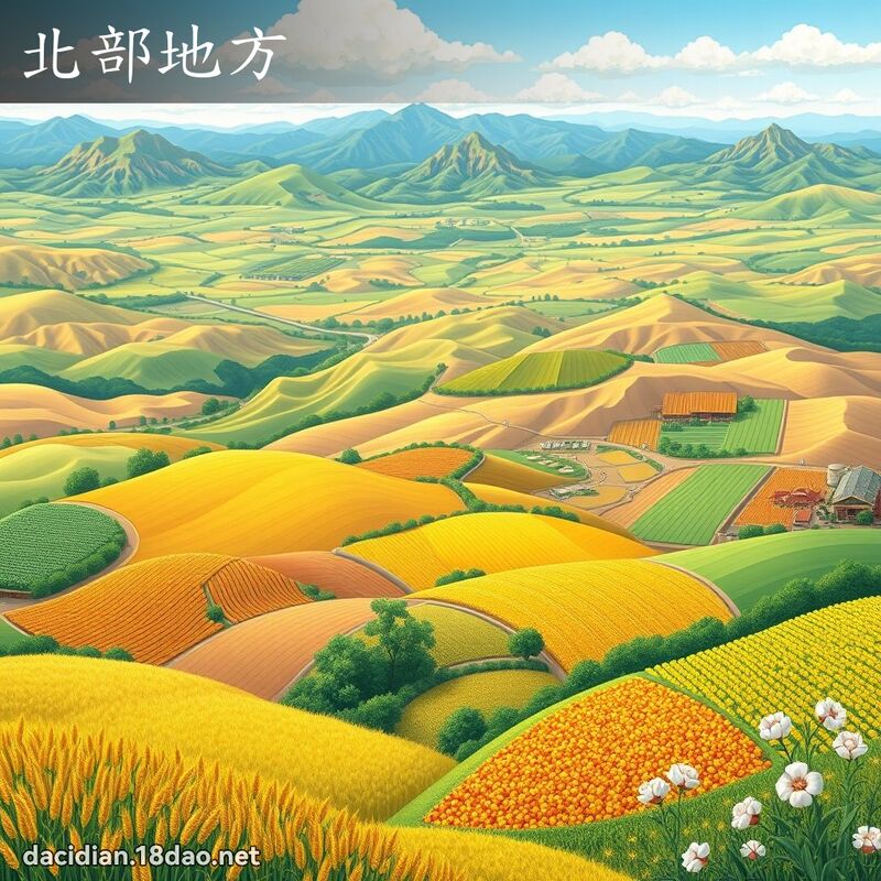 北部地方 - 国语大辞典配图