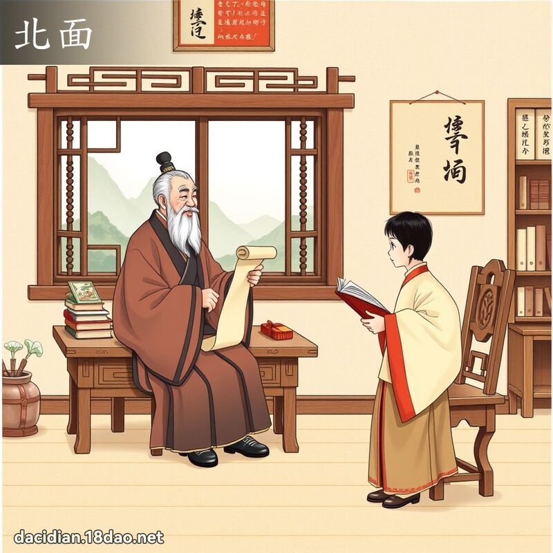 北面 - 国语大辞典配图