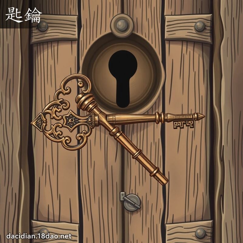 匙鑰 - 國語大辭典配圖