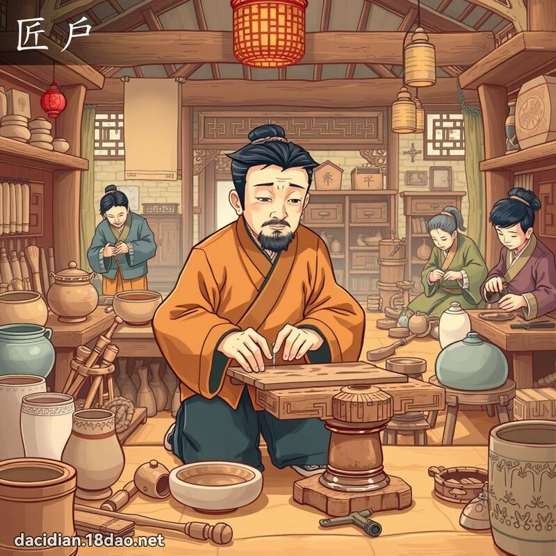 匠戶 - 國語大辭典配圖