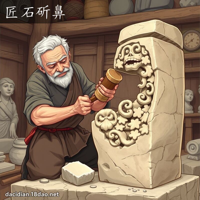 匠石斫鼻 - 国语大辞典配图
