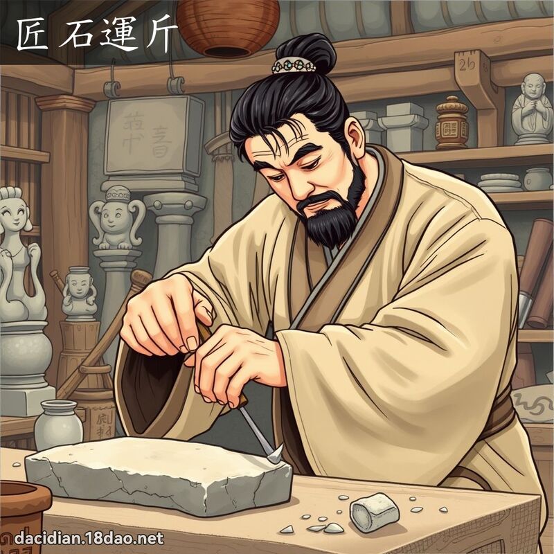 匠石运斤 - 国语大辞典配图