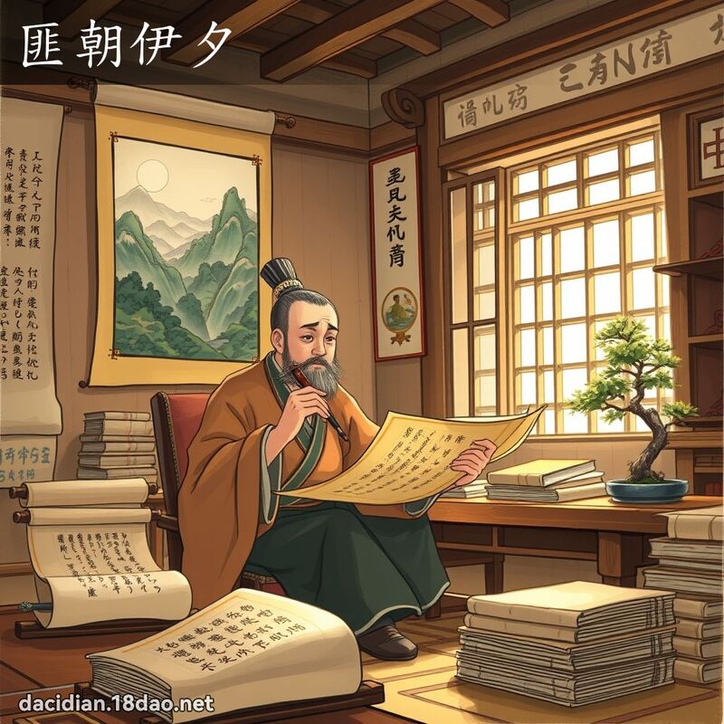 匪朝伊夕 - 國語大辭典配圖