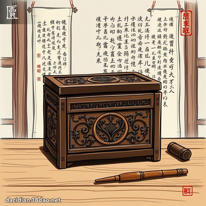 匵 - 国语大辞典配图