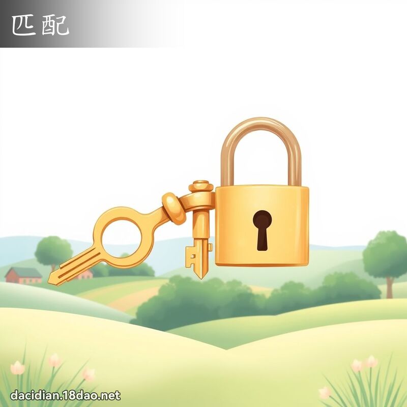 匹配 - 國語大辭典配圖