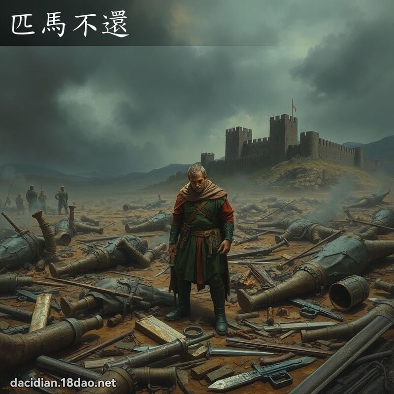 匹马不还 - 国语大辞典配图