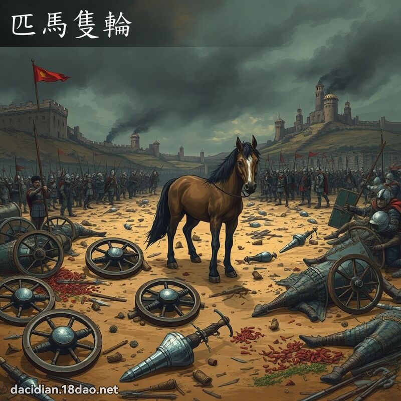 匹馬隻輪 - 國語大辭典配圖